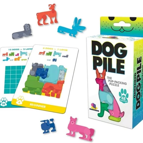 Brainwright Dog Pile - The Pup Packing Puzzle - 48 Pieces - Puzzle Pack NWT - Picture 1 of 4